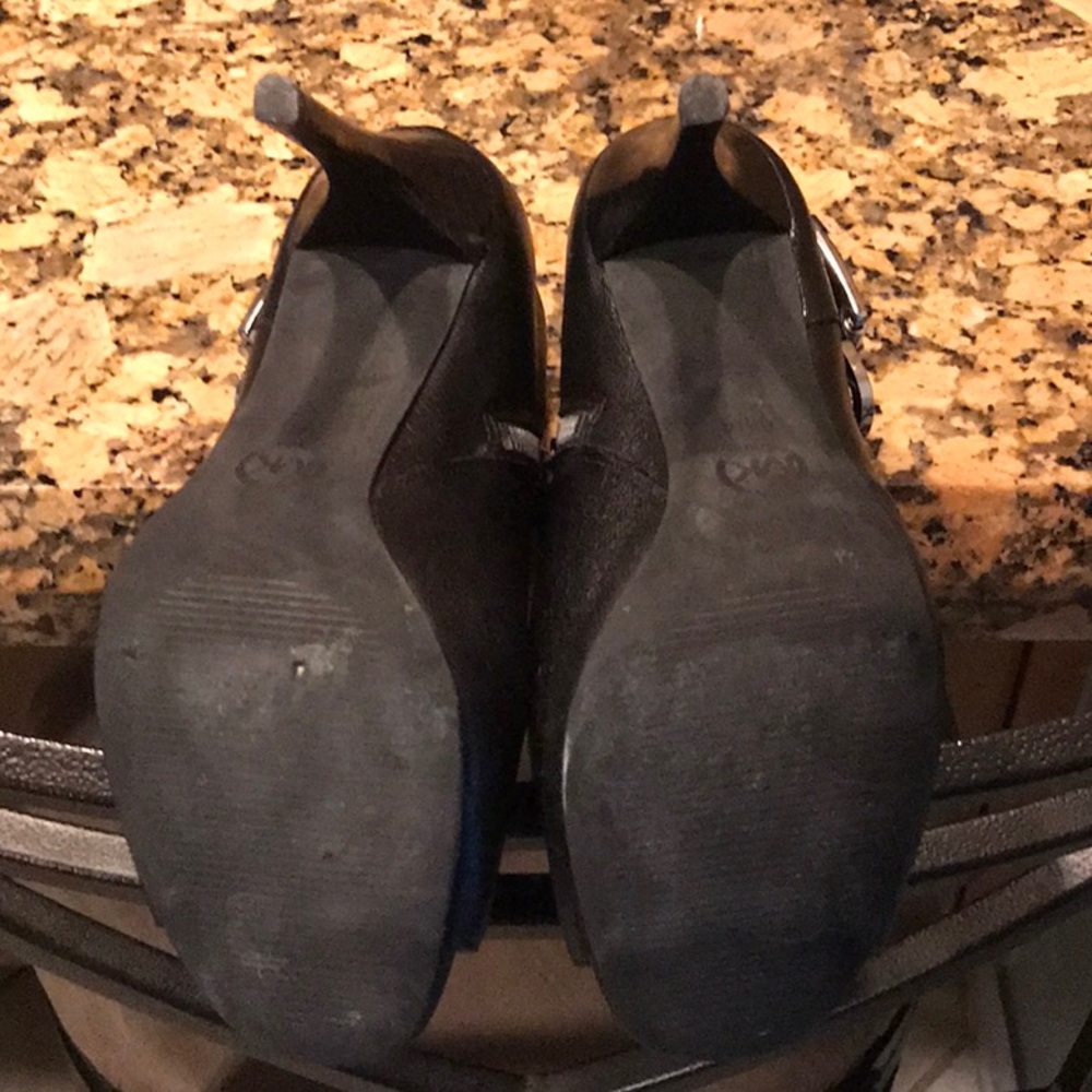 Michael Kors Cheyenne open-toe stiletto bootie in black leather - Picture 5 of 7